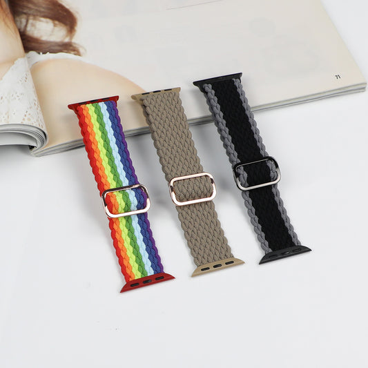 Lot de 3 bracelets élastiques tressés pour IWatch