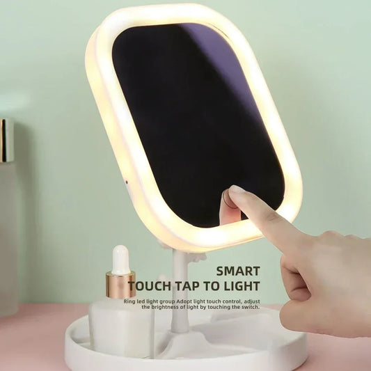 Miroir de Maquillage LED Intelligent - Éclairage Réglable