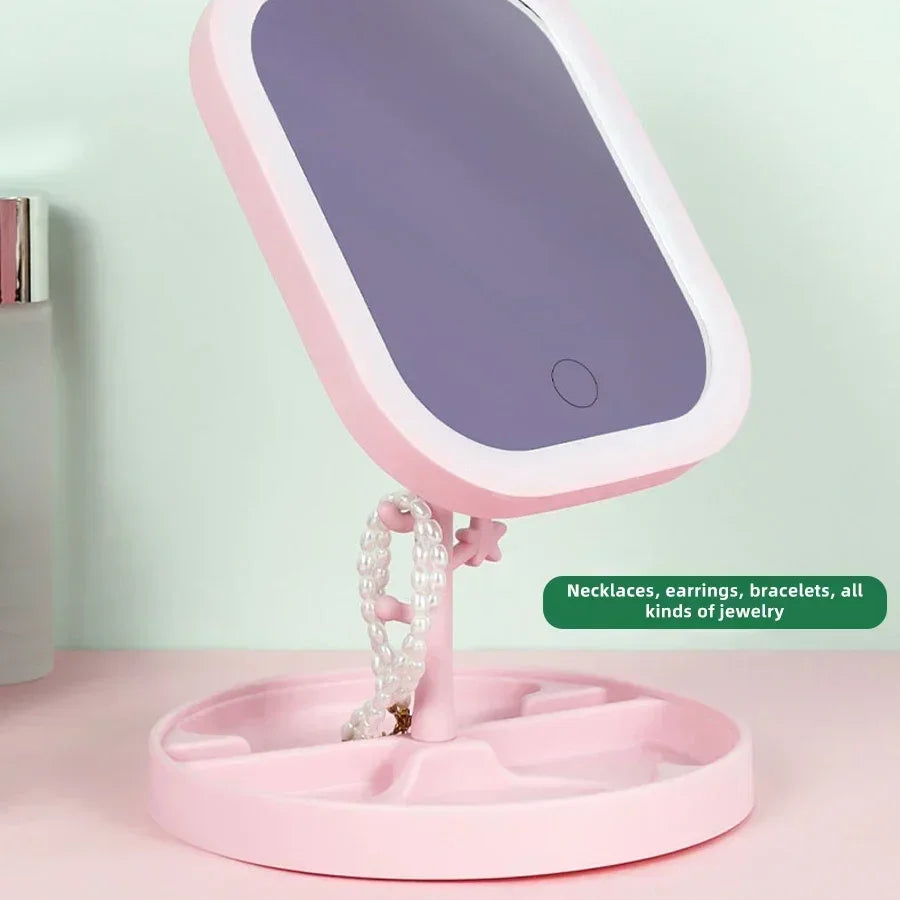 Miroir de Maquillage LED Intelligent - Éclairage Réglable