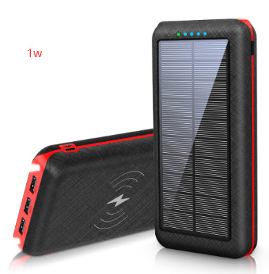 Chargeur Solaire Sans Fil Qi 3-en-1 – 1W, 2W, ou 30000 mAh – Portable et Résistant