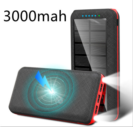Chargeur Solaire Sans Fil Qi 3-en-1 – 1W, 2W, ou 30000 mAh – Portable et Résistant
